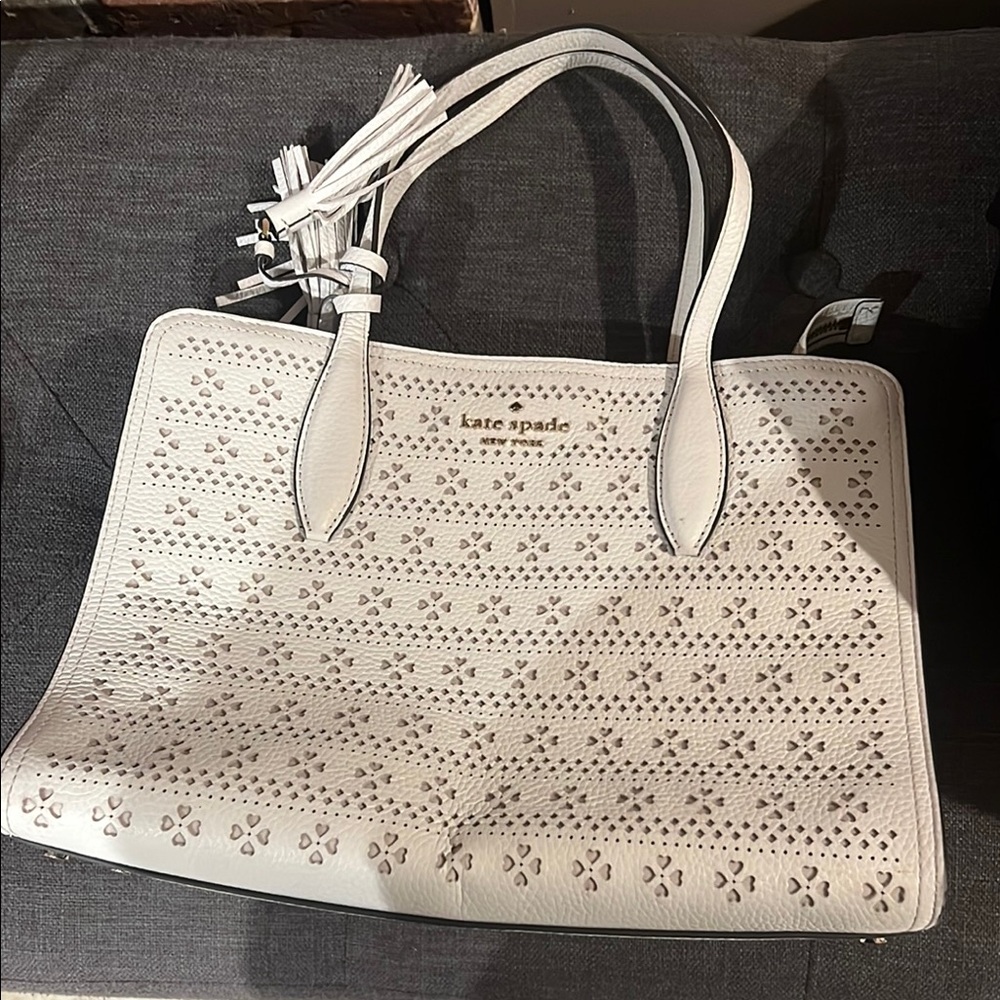 Kate Spade White Tote Bag